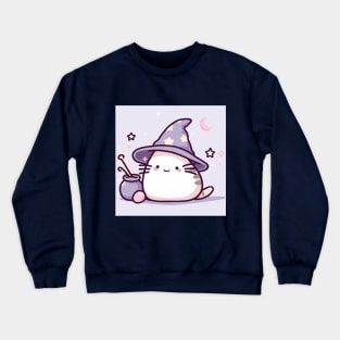 Wizard cat Crewneck Sweatshirt